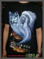 Indianer Wolf - Feuer Shirt